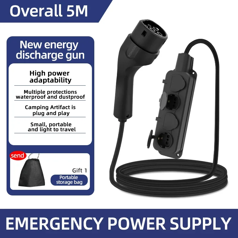Outdoor Power Plus - แบบพกพา 16A 4KW ไฟฟ้ารถ EV Charger
