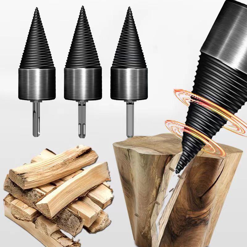 Log Splitter Electric - ไม้ Mata Bor ไม้ฟืนชุดก้านกลม/หกเหลี่ยม/สี่เหลี่ยมสว่านเจาะไม้ Mata Bor