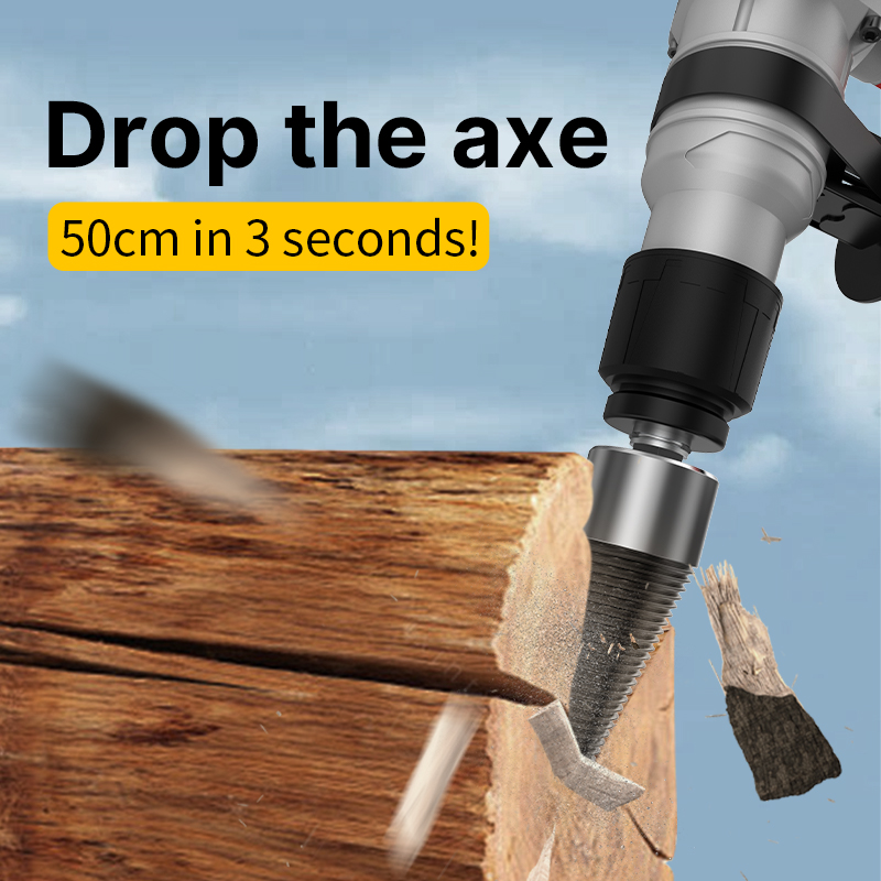 Log Splitter Electric - Huhao ตัวแยกไม้ฟืนที่ Mata Bor Mata Bor