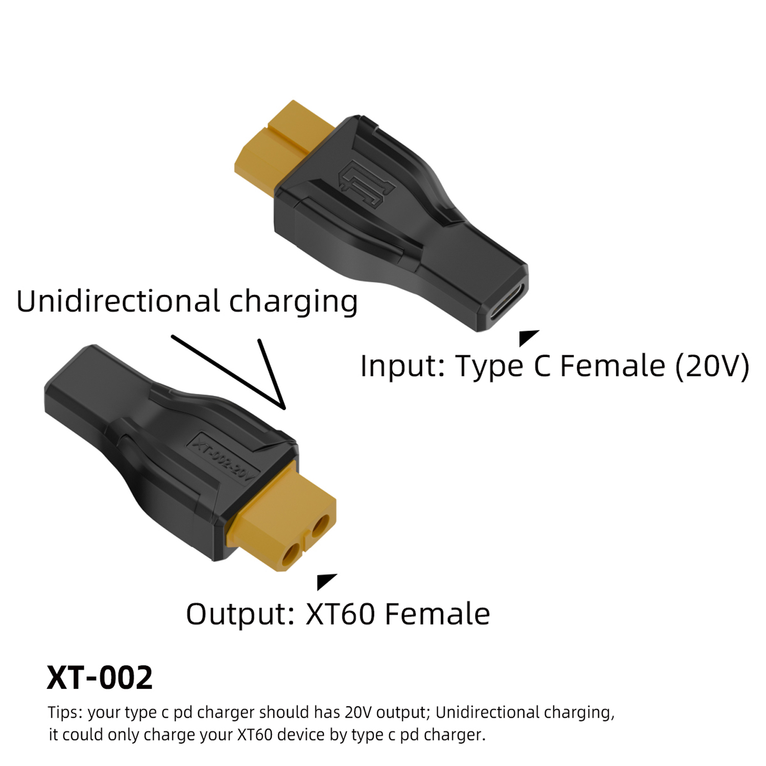 Outdoor Power Adapter Usb C - USB C ถึง XT60 อะแดปเตอร์แปลง Type-C