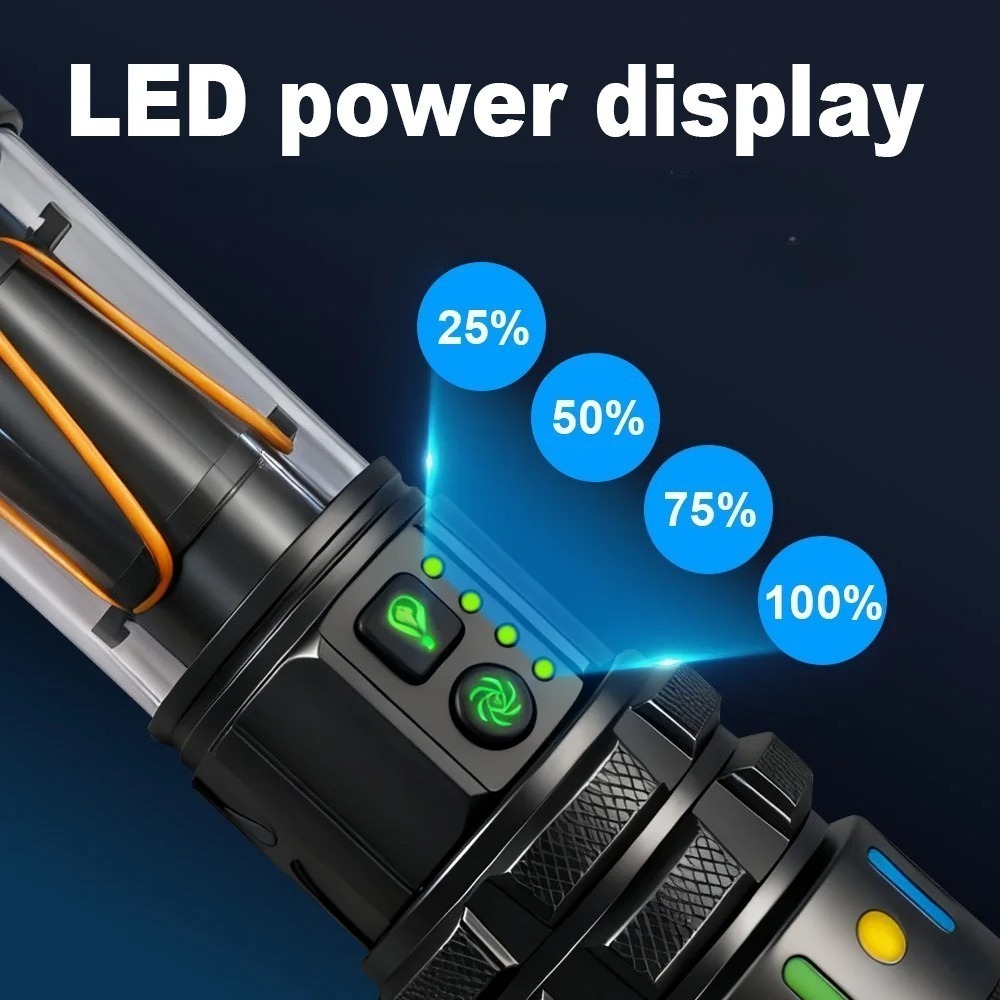 ไฟฉาย LED สว่างพิเศษทรงพลัง ชา - Outdoor Power For Lights บทวิจารณ์และราคา