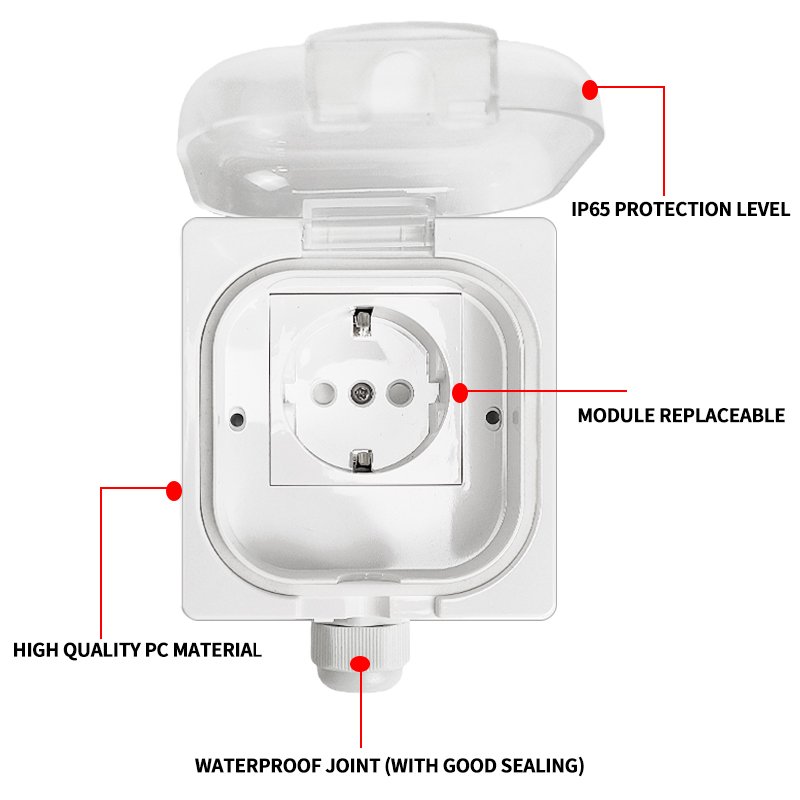 กล่องซ็อกเก็ตติดผนังกันน้ำ IP6 - Outdoor Power Outlet บทวิจารณ์และราคา