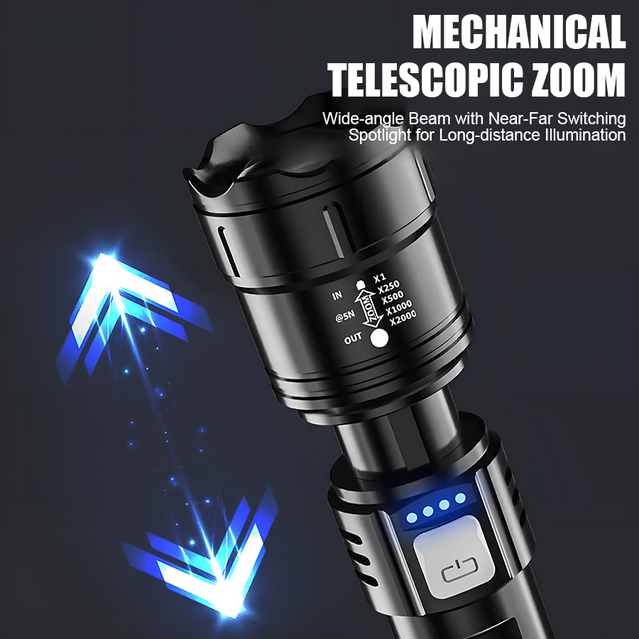 ไฟฉาย LED พลังงานสูง P50 แบบชา - Outdoor Power For Lights บทวิจารณ์และราคา