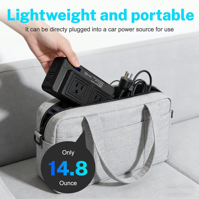 อินเวอร์เตอร์แปลงไฟรถยนต์ 200W - Outdoor Power Adapter Usb C บทวิจารณ์และราคา