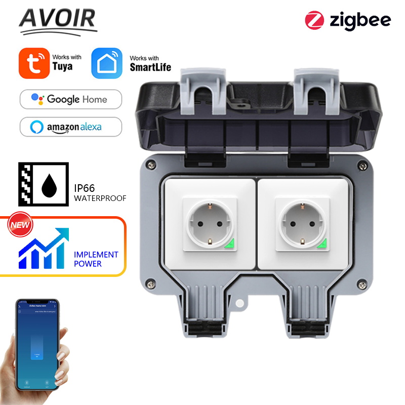Avoir Tuya Zigbee ซ็อกเก็ตไฟฟ้ - Outdoor Power Plus บทวิจารณ์และราคา