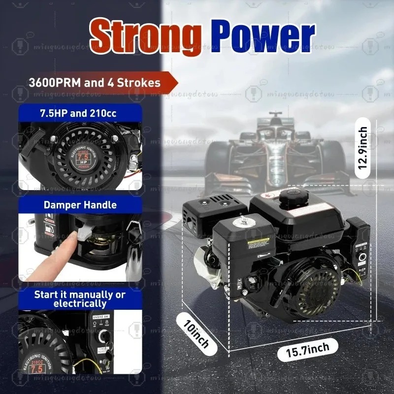 เครื่องยนต์เบนซิน 4 จังหวะ 212 - Log Splitter Electric บทวิจารณ์และราคา
