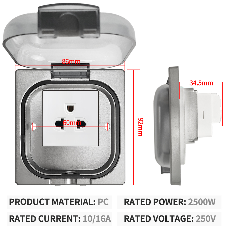 เต้ารับไฟฟ้ากันน้ำกลางแจ้งมาตร - Outdoor Power Outlet บทวิจารณ์และราคา