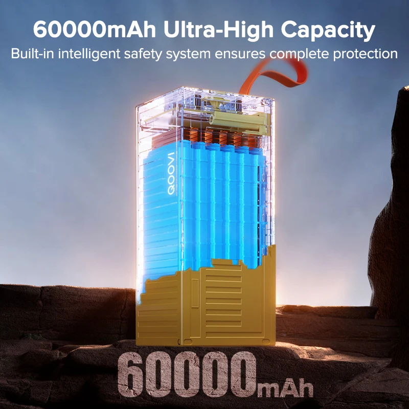 QOOVI 60000mAh Power Bank 22.5 - Outdoor Power Adapter Usb C บทวิจารณ์และราคา