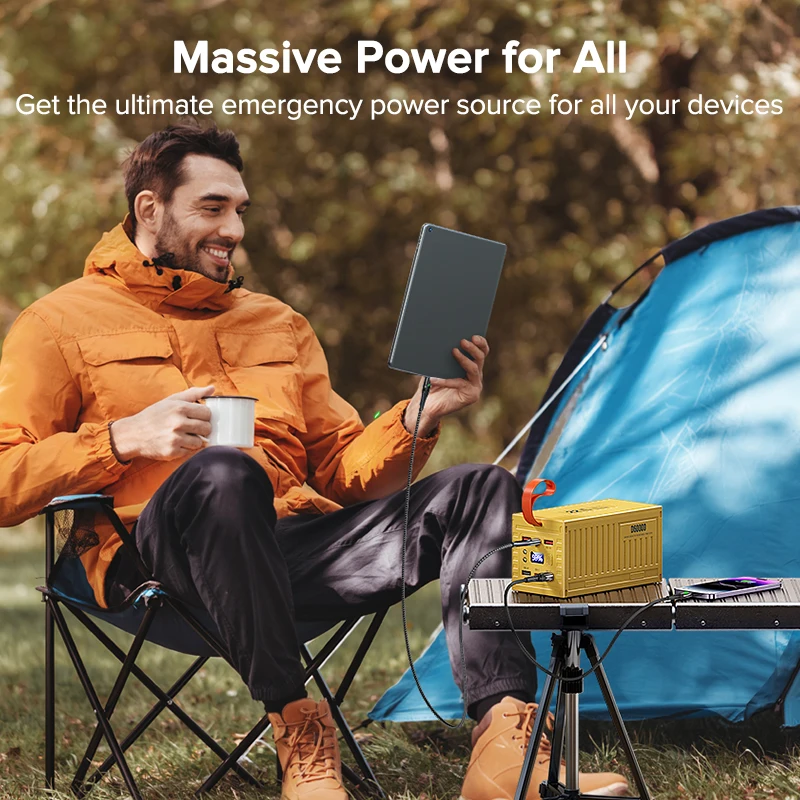 QOOVI 60000mAh Power Bank 22.5 - Outdoor Power Adapter Usb C บทวิจารณ์และราคา